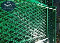 Spawany panel siatkowy z kolorowymi żyłkami Green Razor Mesh Fence Protect
