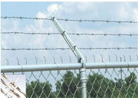 Więzienny ciągły, ocynkowany drut kolczasty bezpieczeństwa z ogrodzeniem z ogniwa łańcucha