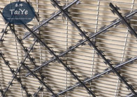 Ocynkowana powierzchnia spawana drutem siatkowym Mocne ogrodzenie z drutu o wysokim stopniu bezpieczeństwa