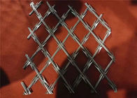 Ocynkowane spawane ogrodzenie z żyletki, ogrodzenie z żyletki o kształcie diamentu